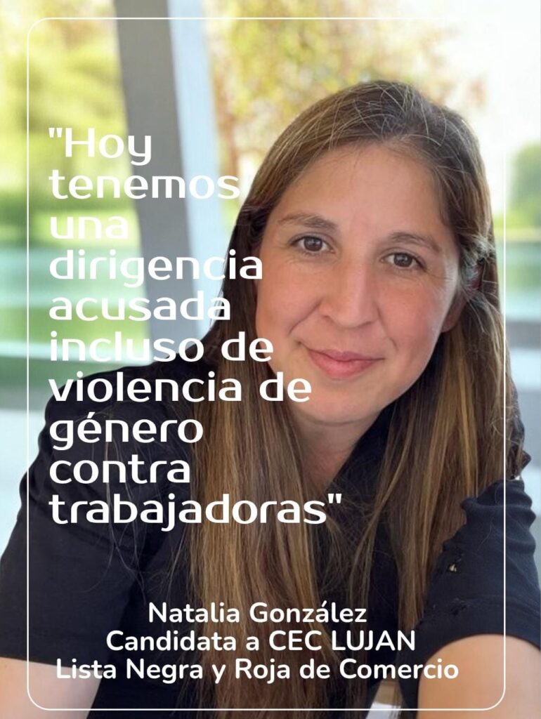 En el CEC Lujan,una nueva referente comienza a marcar el pulso del sindicalismo mercantil: Natalia gonzales 1 3169a7b8 13c3 4f63 912f 324d0b9894fd